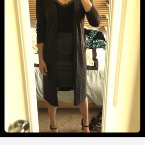 Crémieux Olive Vegan Leather Skirt